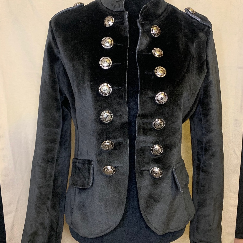 Free Generation velour military jacket, Sz M